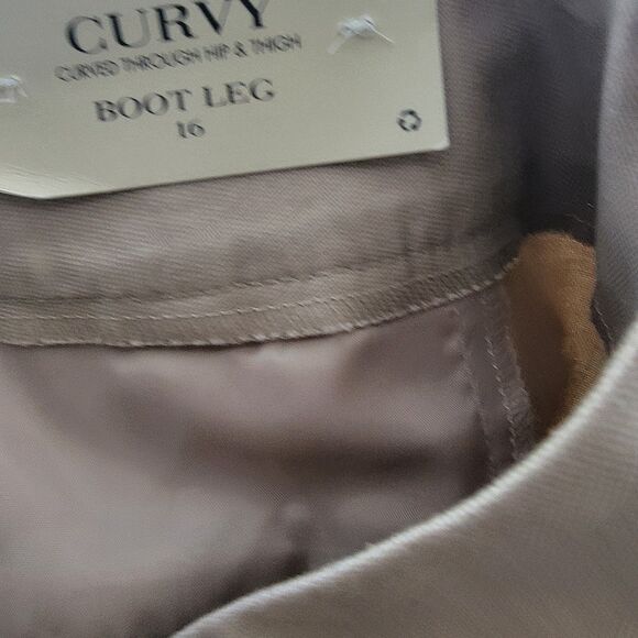 Ann Taylor womens curvy boot leg pant size 16 high rise office carrier - Picture 7 of 8